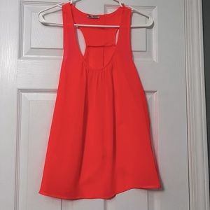 Sheer Neon Racerback top‎